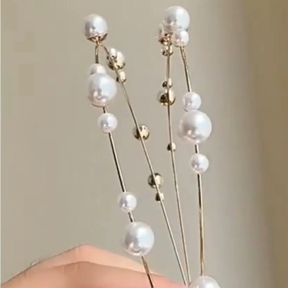 New double row faux pearl Headpiece Wedding  ✨💕✨